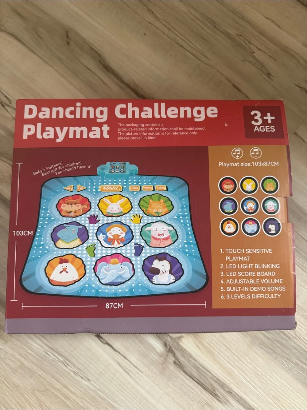 Dancing Challenge Playmat - Blue Interactive Kids Toy
